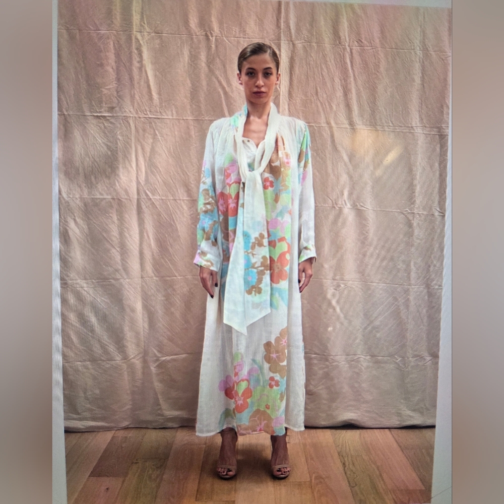 Yvonne S Floral Blue Maxi Dress